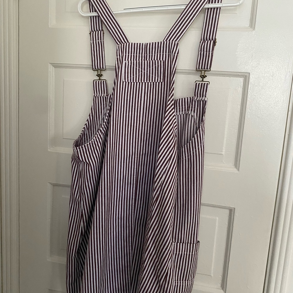 Striped Overall Mini Dress